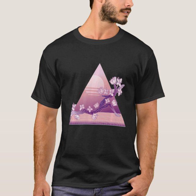 T-shirt Soleil des fleurs pyramidales (Devant)