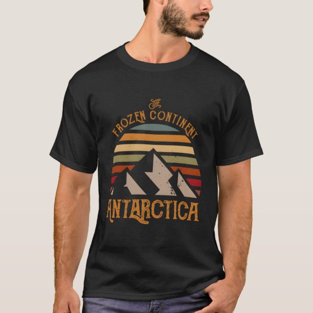 T-shirt Soleil Et Glaciers Antarctique (Devant)