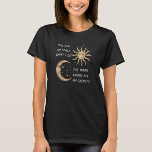 T-shirt Soleil Et Lune Signifiant Symboles Wicca Design As