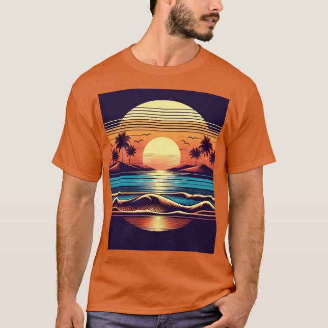 T-shirt soleil et mer (Devant)