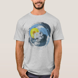 T-shirt Soleil et nuages Abstraits cool Météo Art