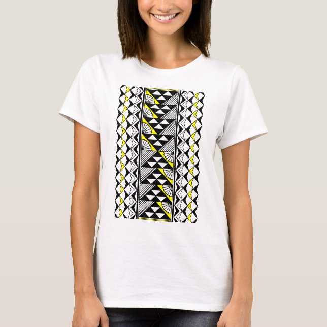 T-shirt Soleil et pluie en Jaune (Devant)