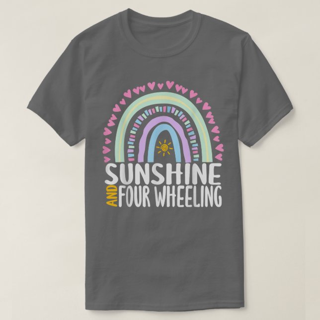 T-shirt Soleil Et Quatre Roues Cute Rainbow Graphic Wo (Design devant)