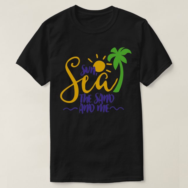 T-shirt Soleil et sable (Design devant)