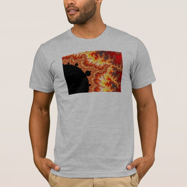 T-shirt Soleil flamboyant - Fractal (Devant)