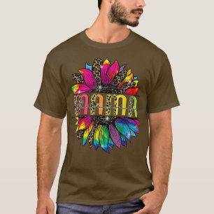 T-shirt Soleil Fleur Béni Mama Leopard Tee Fête des Mères 