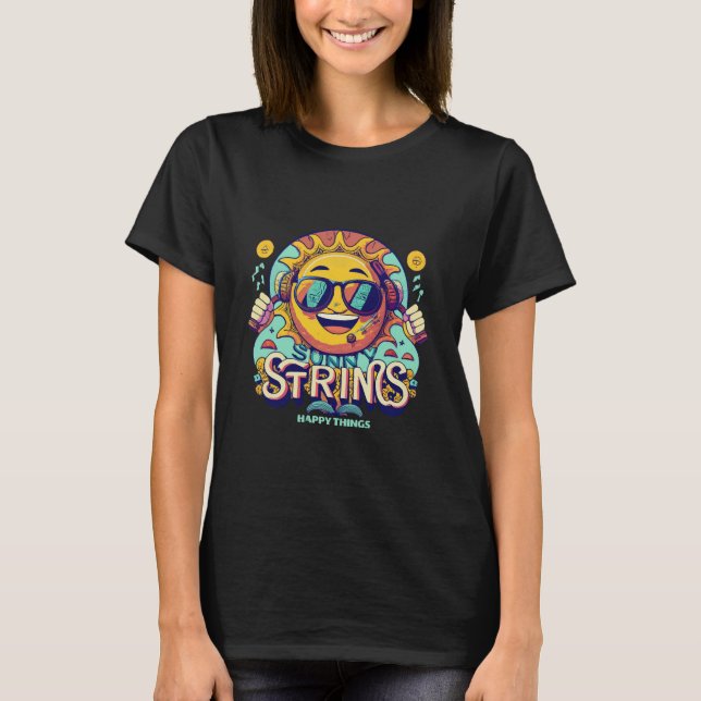 T-shirt soleil hip hop (Devant)