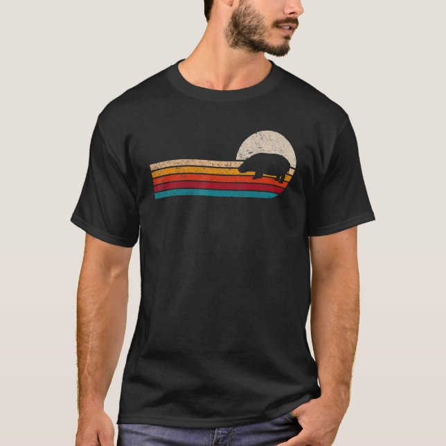 T-shirt Soleil hippo rétro (Devant)