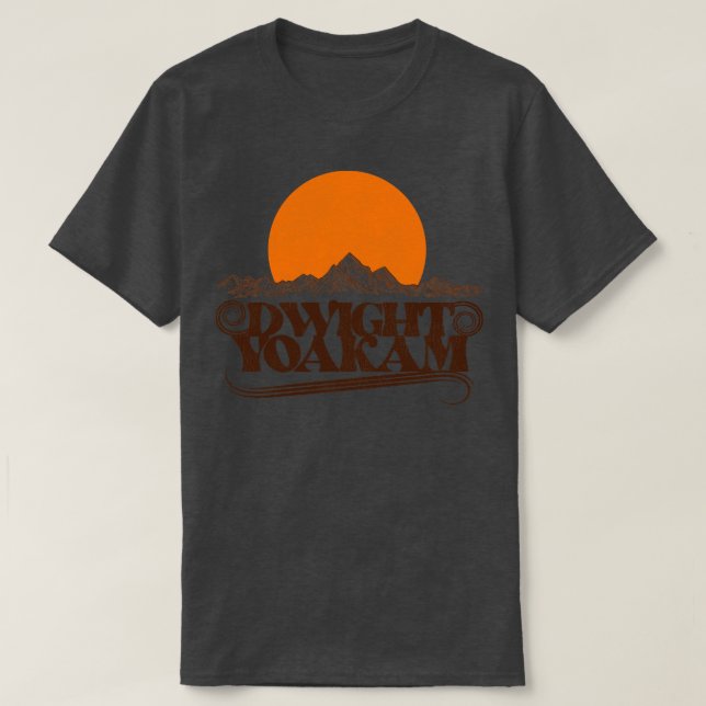T-shirt Soleil levant Dwight Yoakam (Design devant)