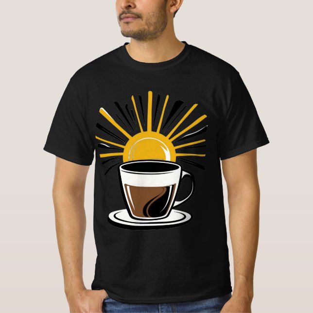 T-Shirt "Soleil Liquide" : Artistic Morning Energy (Devant)