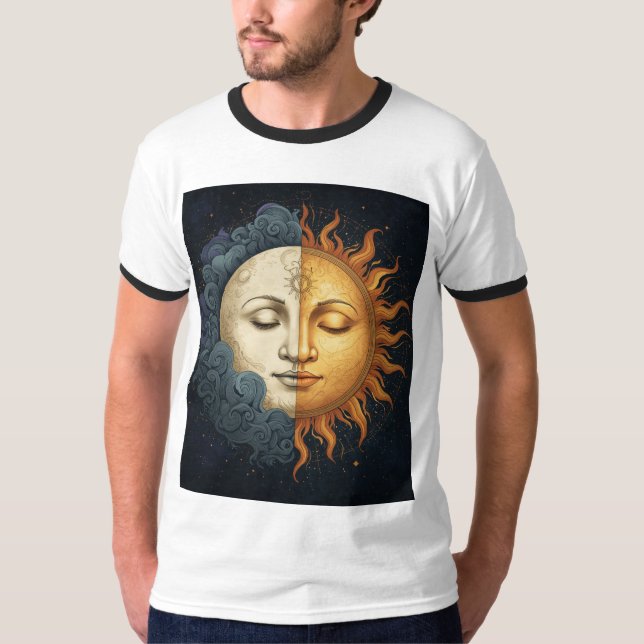 T-shirt soleil lune (Devant)