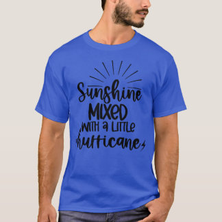 T-shirt Soleil mélangé avec un peu de citations d'ouragan 