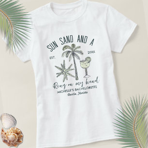 T-shirt Soleil Sable Et Une Bague À Mon Main Bach Party Ma