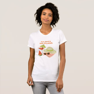 T-Shirt Soleil, Sable & Sans Projets – Cute Été Pl