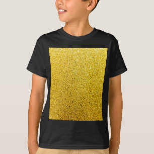 T-shirt Soleil scintillant d'or