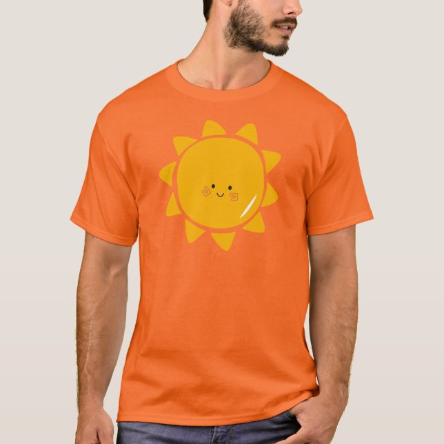 T-shirt Soleil Sourire Mignon  (Devant)