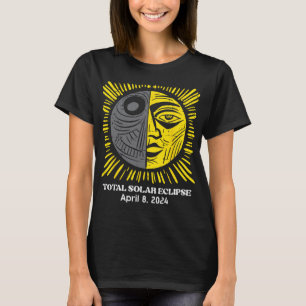 T-shirt Soleil Total Solaire Eclipse 2024 Avril 8 Hommes F