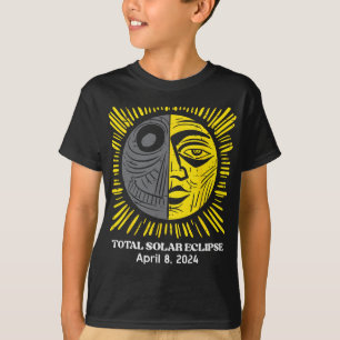 T-shirt Soleil Total Solaire Eclipse 2024 Avril 8 Hommes F