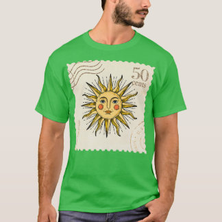 T-shirt Soleil vintage d'alchimie
