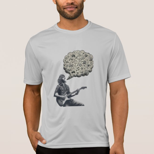 T-shirt Solfeggio explosif guitariste (Devant)
