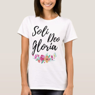 T-shirt Soli Deo Gloria Gloire à Dieu seul Citation chréti