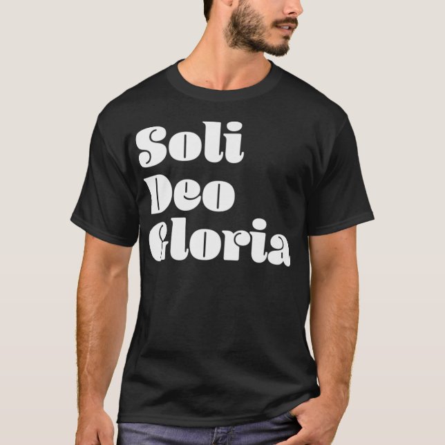 T-shirt Soli Deo Gloria Premium _1 (Devant)