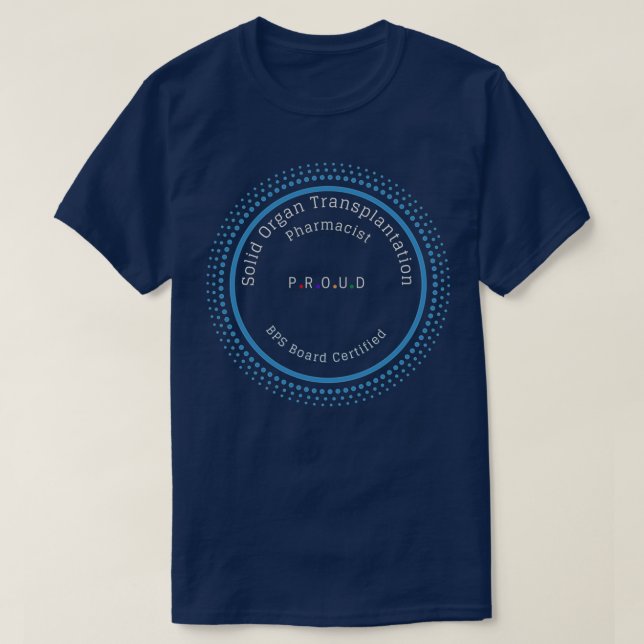 T-shirt Solid Organ Transplantation Pharmacist BPS Board C (Design devant)