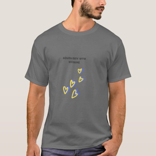 T-shirt Solidarité avec l'Ukraine (Devant)