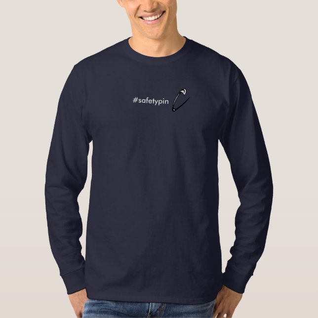 T-shirt Solidarité de goupille de sécurité (Devant)