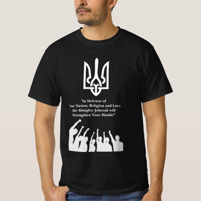 T-shirt Solidarité de guerre en Ukraine (Devant)