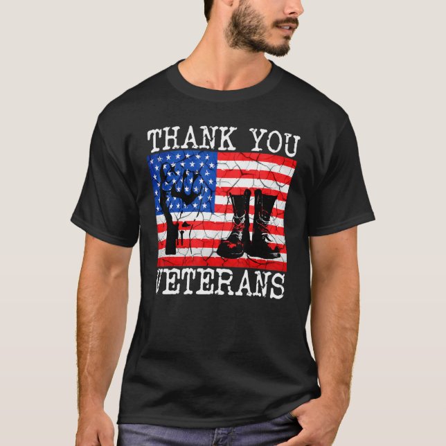 T-shirt Solidarité des vétérans du Merci (Devant)