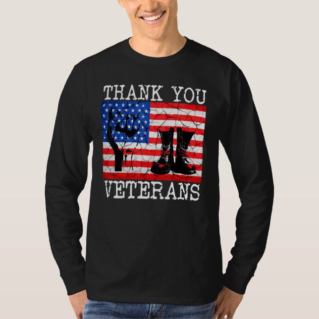 T-shirt Solidarité des vétérans du Merci (Devant)