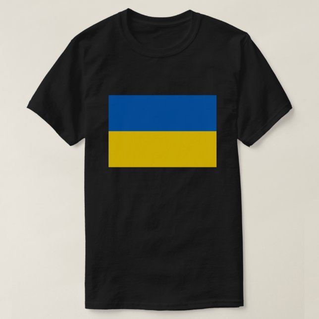 T-shirt Solidarité du drapeau ukrainien (Design devant)