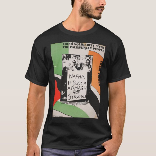 T-shirt Solidarité Irlandaise Avec Le Peuple Palestinien P (Devant)