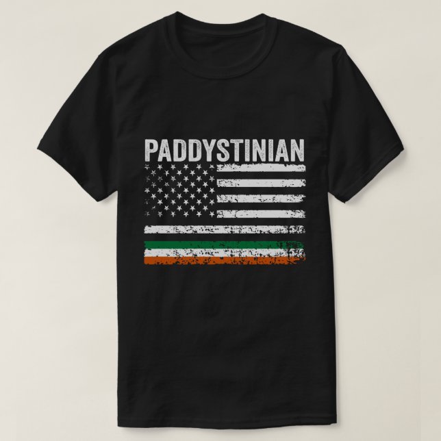 T-shirt Solidarité irlandaise-palestinienne paddystinienne (Design devant)