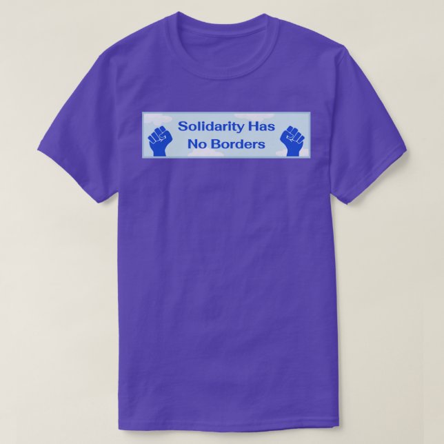T-shirt Solidarité n'a pas de frontières (Design devant)