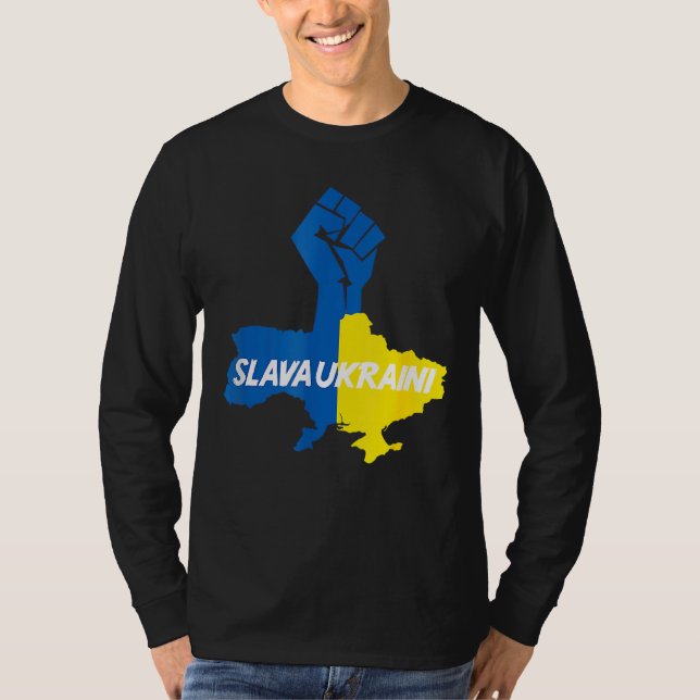 T-shirt Solidarité Slava Ukraini (Devant)