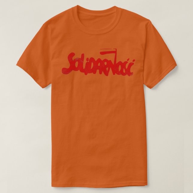 T-shirt Solidarnosc 80s Union commerciale polonaise (Design devant)