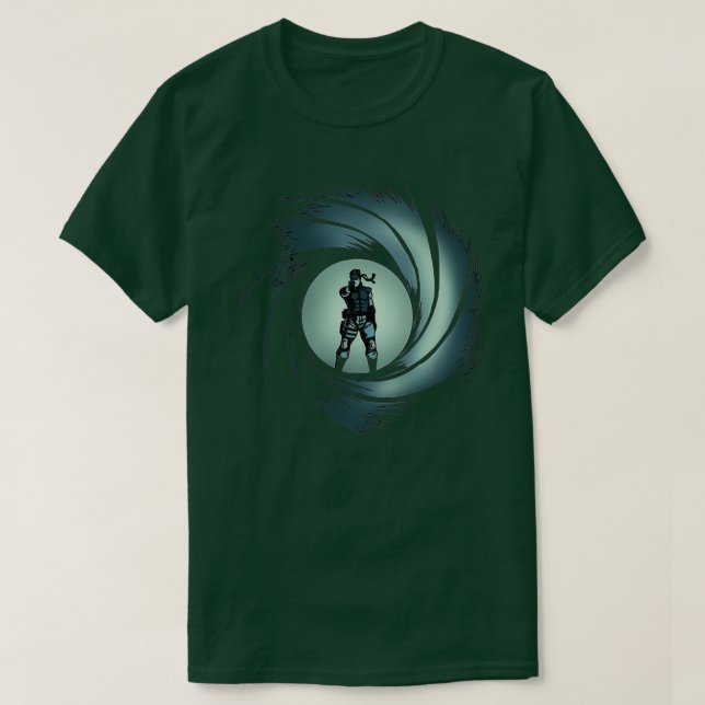T-shirt Solide serpent en métal engrenage solide (Design devant)