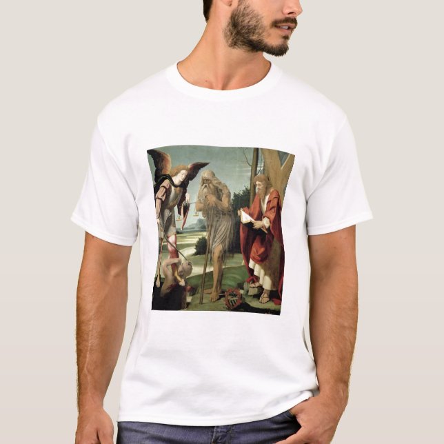 T-shirt Solides solubles. Michael, Andrew et Onuphrius (Devant)