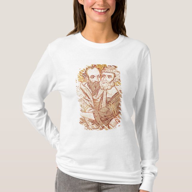 T-shirt Solides solubles. Peter et embrassement de Paul (Devant)