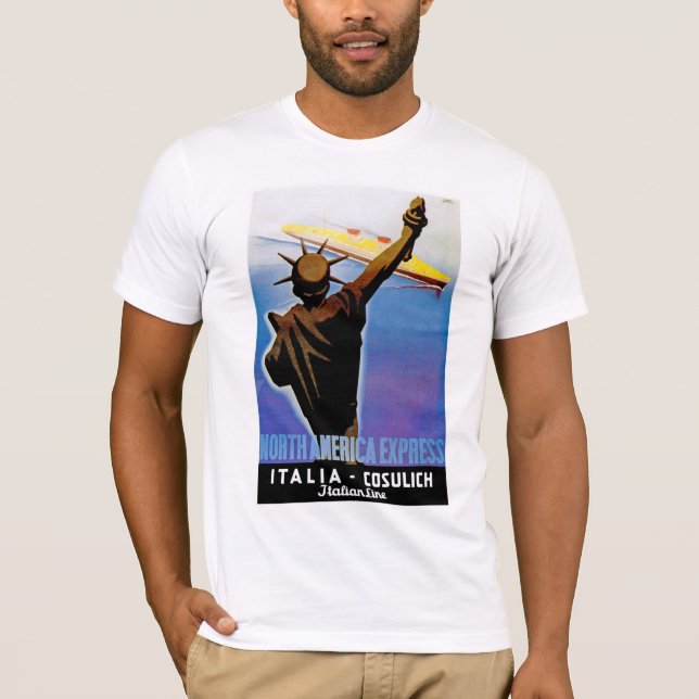 T-shirt solides solubles Rex passant la statue de la (Devant)
