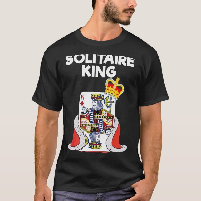 T-shirt Solitaire King Card Jeu Spider Solitaire (Devant)