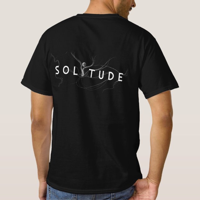 T-shirt SOLITUDE | Melancholy x Typographie (Dos)