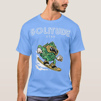 T-shirt Solitude Utah Funny Snowboard Beer Hops