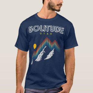 T-shirt Solitude    UtahSki Resort 1980s Retro