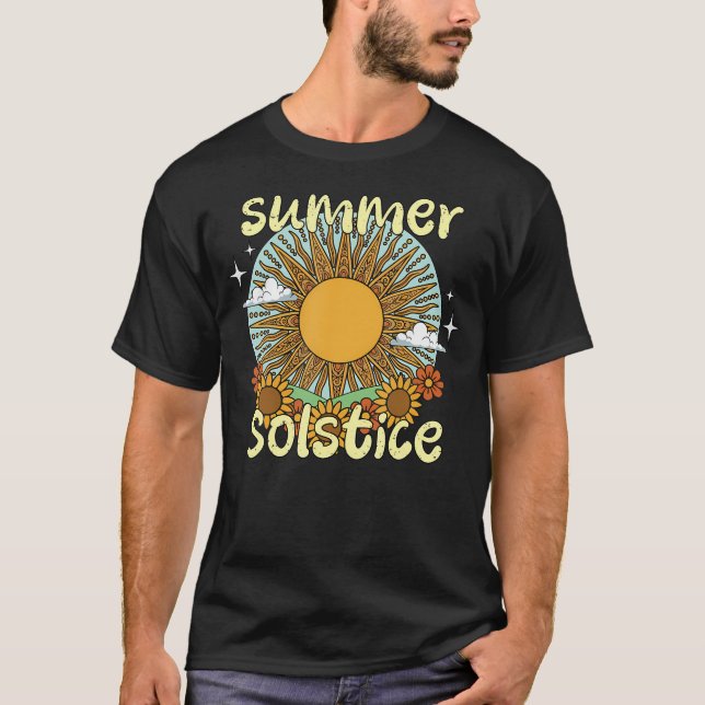 T-shirt Solstice d'été Litha Célébration païenne de Midsom (Devant)