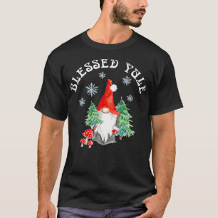 T-shirt Solstice d'hiver Béni Yule Pagan Gnome M