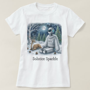 T-shirt Solstice d'Hiver Cerf Étincelant Grâce Être Grâce