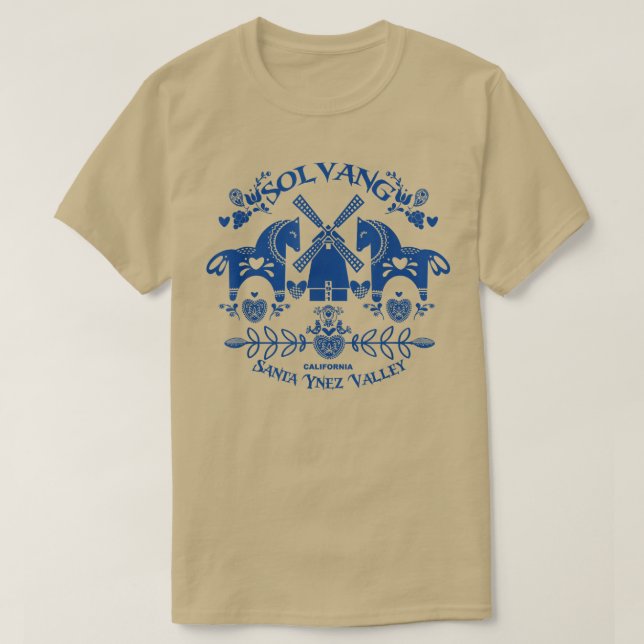 T-shirt Solvang California Village de style danois Père No (Design devant)